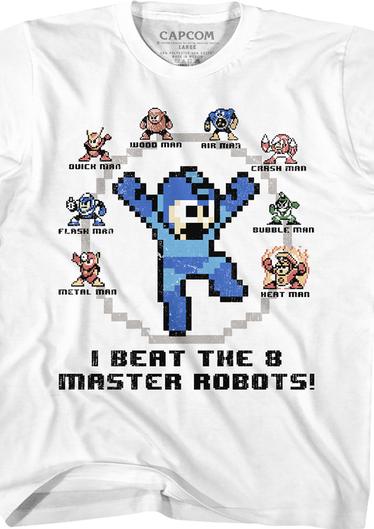 Youth I Beat The 8 Master Robots Mega Man Shirt - main product image