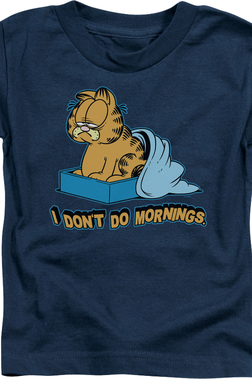 Youth I Don't Do Mornings Garfield Shirtmain product image