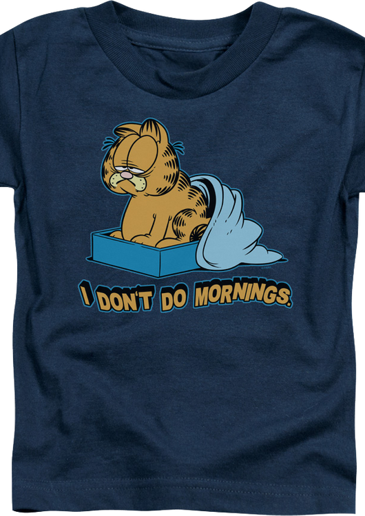 Youth I Don't Do Mornings Garfield Shirt - main product image