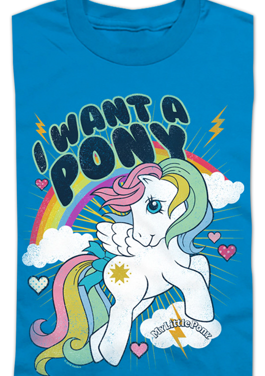 Youth I Want A My Little Pony Shirt - main product image
