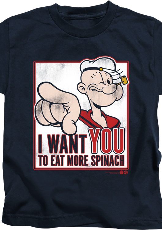 Youth I Want You To Eat More Spinach Popeye Shirt - main product image