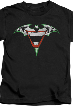 Youth Joker Bat Symbol DC Comics Shirt