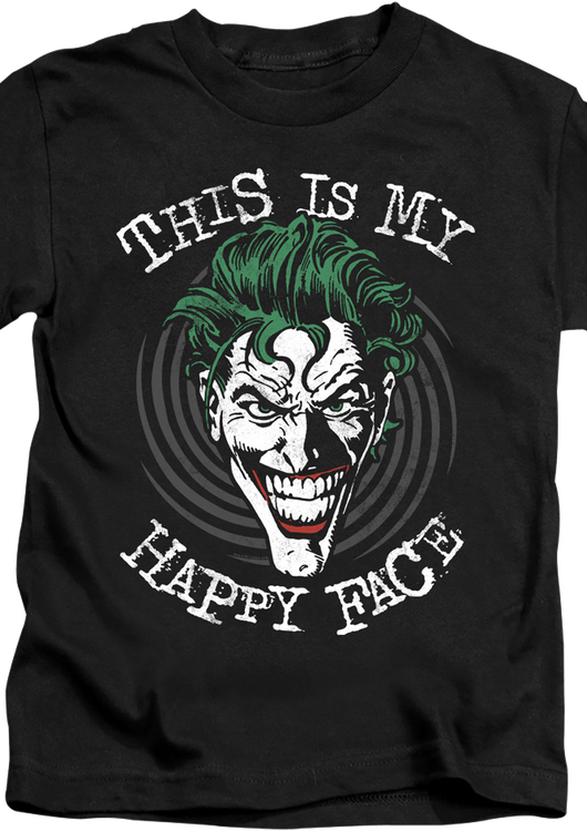 Youth Joker This Is My Happy Face DC Comics Shirt - main product image