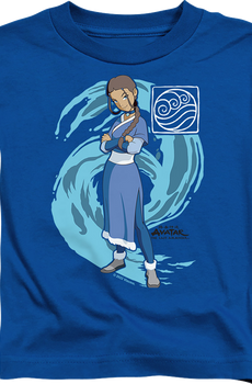 Youth Katara Water Wave Avatar The Last Airbender Shirt