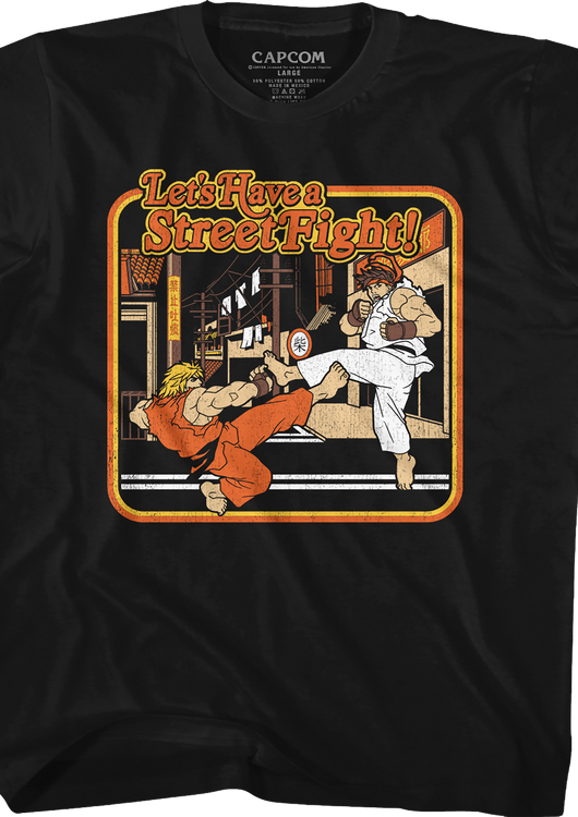 Youth Ken Masters and Ryu Street Fighter Shirt - main product image