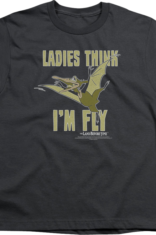 Youth Ladies Think I'm Fly Land Before Time Shirtmain product image