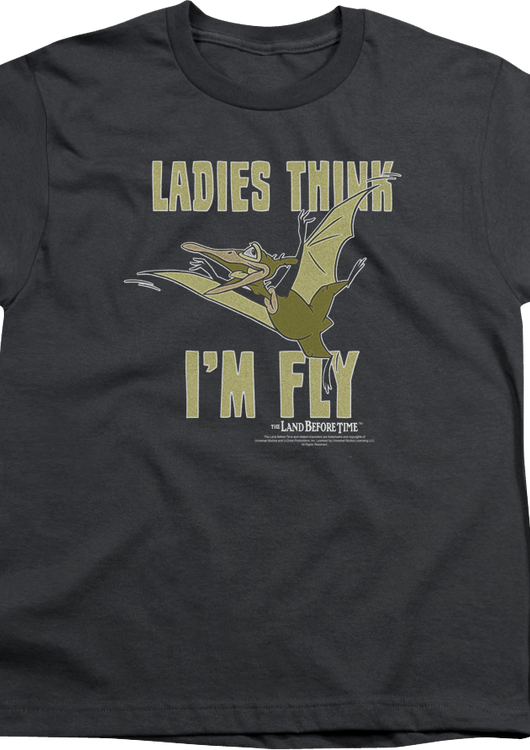 Youth Ladies Think I'm Fly Land Before Time Shirt - main product image