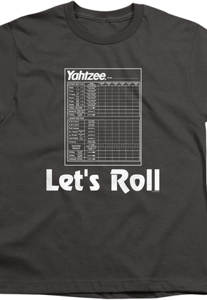Youth Let's Roll Yahtzee Shirt