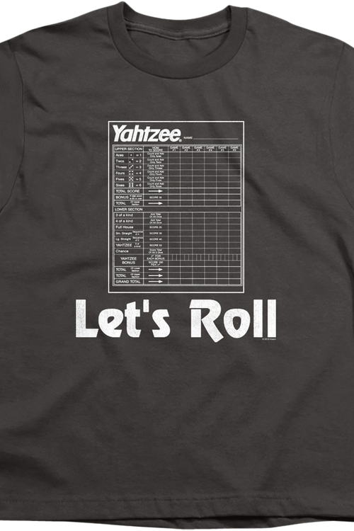 Youth Let's Roll Yahtzee Shirtmain product image