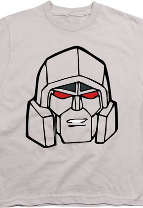 Youth Megatron Head Shot Transformers Shirt