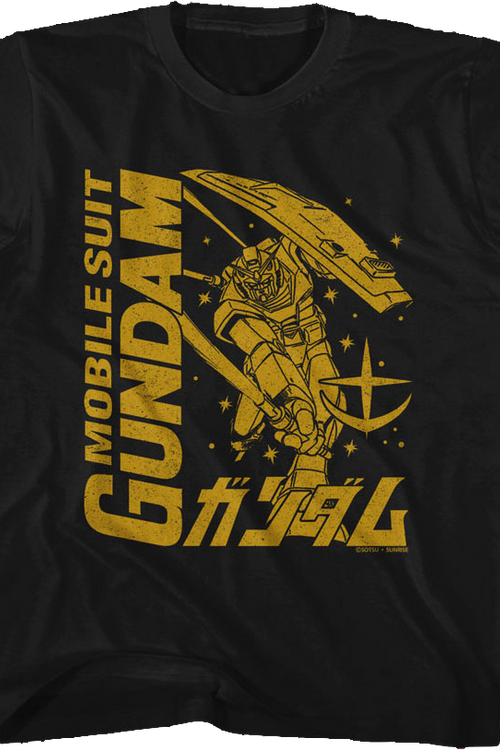 Youth Monochrome Mobile Suit Gundam Shirtmain product image