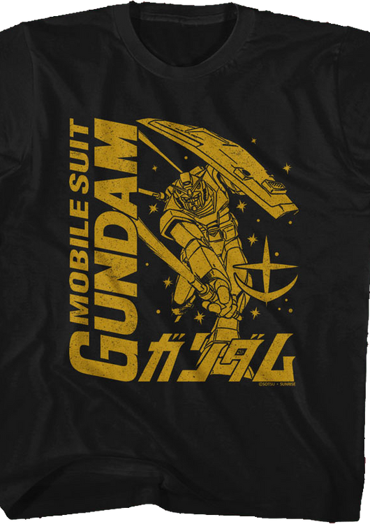 Youth Monochrome Mobile Suit Gundam Shirt - main product image