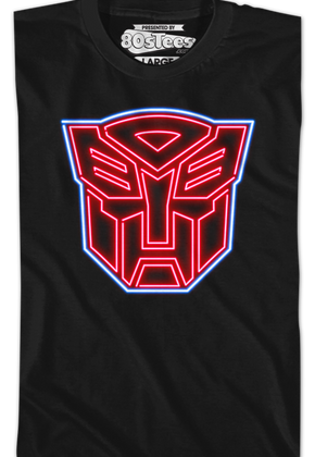 Youth Neon Autobots Logo Transformers Shirt