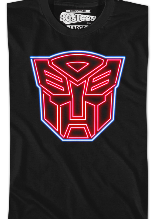 Youth Neon Autobots Logo Transformers Shirt - main product image