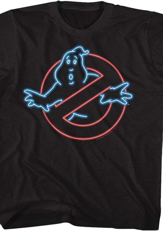 Youth Neon Logo Real Ghostbusters Shirt - main product image