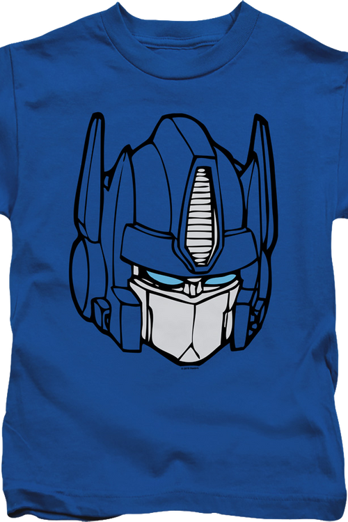 Youth Optimus Prime Head Shot Transformers Shirtmain product image