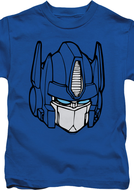 Youth Optimus Prime Head Shot Transformers Shirt - main product image
