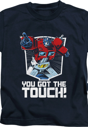 Youth Optimus Prime You Got The Touch Transformers Shirt