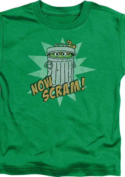 Youth Oscar The Grouch Now Scram Sesame Street Shirt - main product image