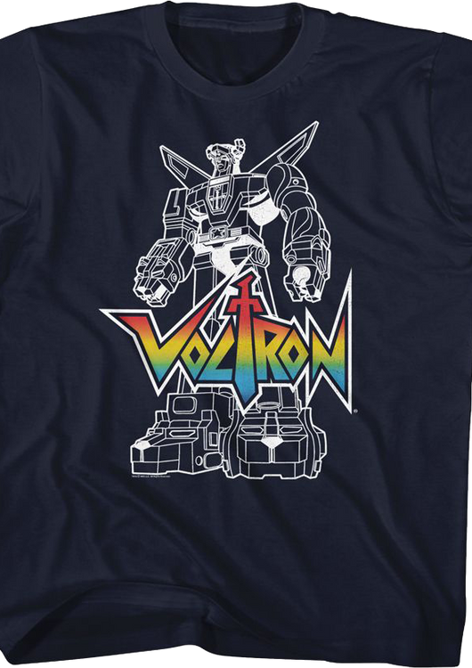 Youth Outlined Defender of the Universe Voltron Shirt - main product image