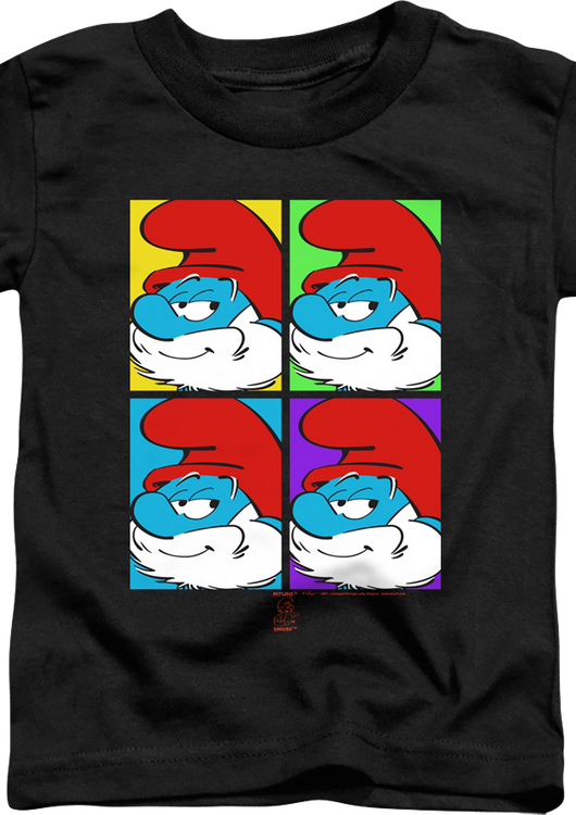 Youth Papa Smurf Pop Art Smurfs Shirt - main product image