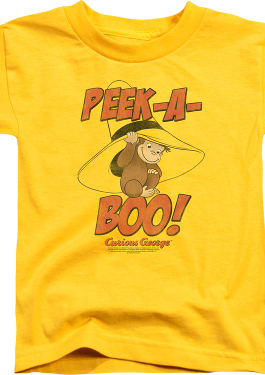 Youth Peek-A-Boo Curious George Shirt - main product image