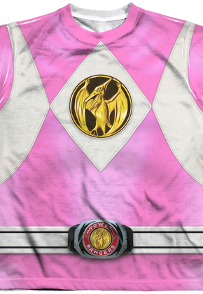 Youth Pink Ranger Sublimation Costume Shirt