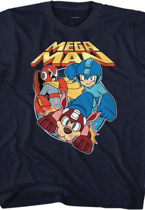 Youth Proto Man Rush and Mega Man Shirt