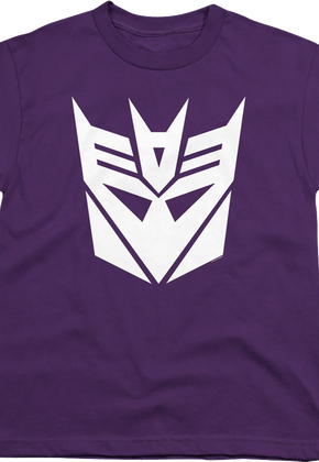 Youth Purple Decepticons Logo Transformers Shirt
