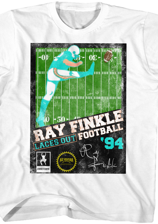 Youth Ray Finkle Laces Out Football Ace Ventura T-Shirt - main product image