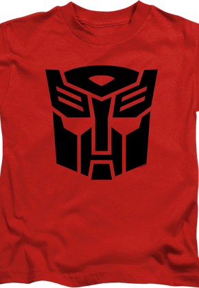 Youth Red Autobot Logo Transformers Shirt