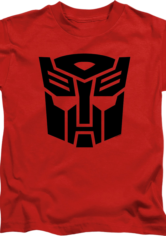 Youth Red Autobot Logo Transformers Shirt - main product image