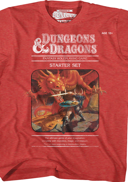 Youth Red Starter Set Dungeons & Dragons Shirt - main product image