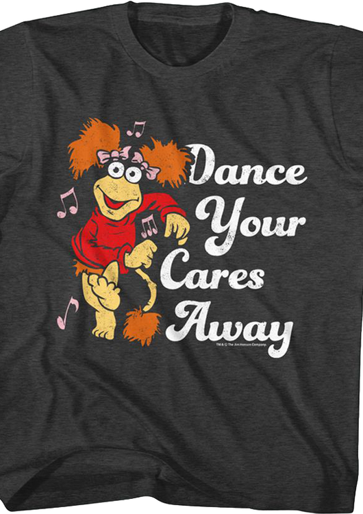 Youth Retro Dance Your Cares Away Fraggle Rock Shirt - main product image