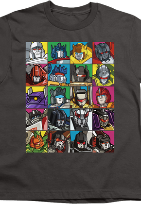 Youth Robot Collage Transformers Shirt