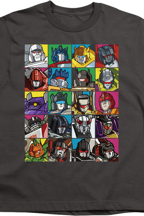 Youth Robot Collage Transformers Shirt - main product image