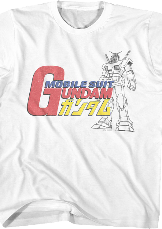 Youth RX-78-2 Sketch Gundam Shirt - main product image