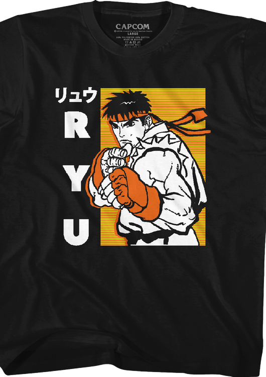 Youth Ryu Japanese Street Fighter Shirt - main product image