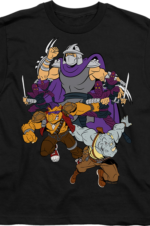 Youth Shredder And Foot Clan Teenage Mutant Ninja Turtles Shirt - main product image