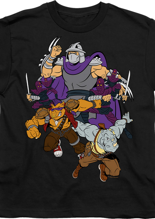 Youth Shredder And Foot Clan Teenage Mutant Ninja Turtles Shirt - main product image