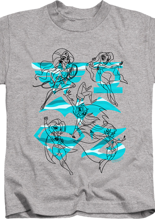 Youth Sketches DC Super Hero Girls Shirt - main product image