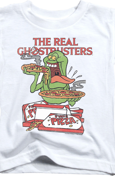 Youth Slimer's Pizza Real Ghostbusters Shirt