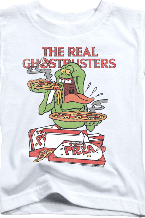 Youth Slimer's Pizza Real Ghostbusters Shirt - main product image