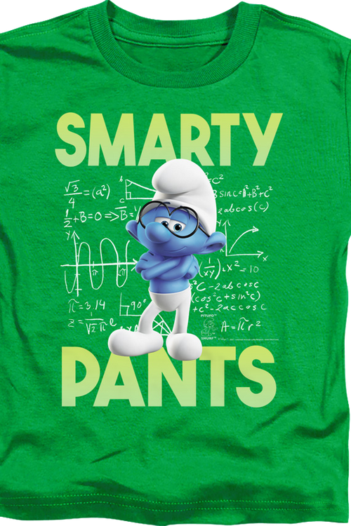 Youth Smarty Pants Smurfs Shirtmain product image