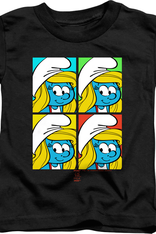 Youth Smurfette Pop Art Smurfs Shirtmain product image