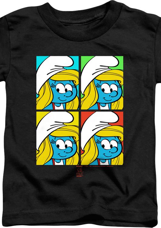 Youth Smurfette Pop Art Smurfs Shirt - main product image