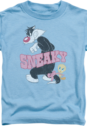 Youth Sneaky Sylvester and Tweety Looney Tunes Shirt