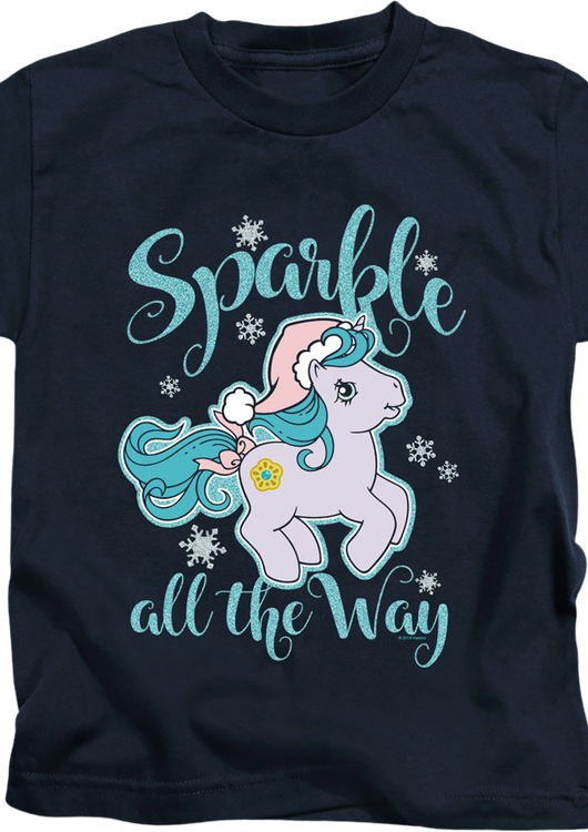 Youth Sparkle All The Way My Little Pony Shirt - main product image
