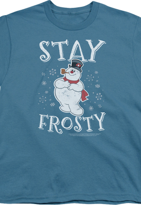 Youth Stay Frosty The Snowman Shirt