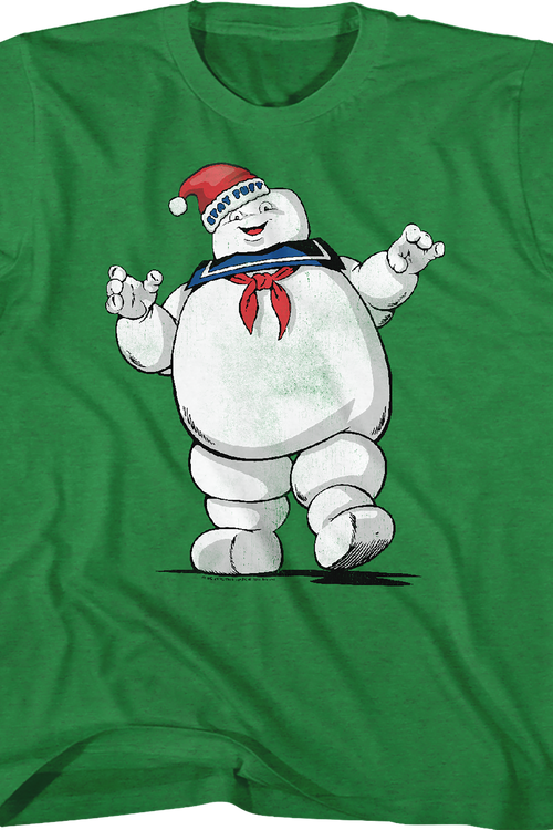 Youth Stay Puft Santa Claus Hat Real Ghostbusters Shirt - main product image